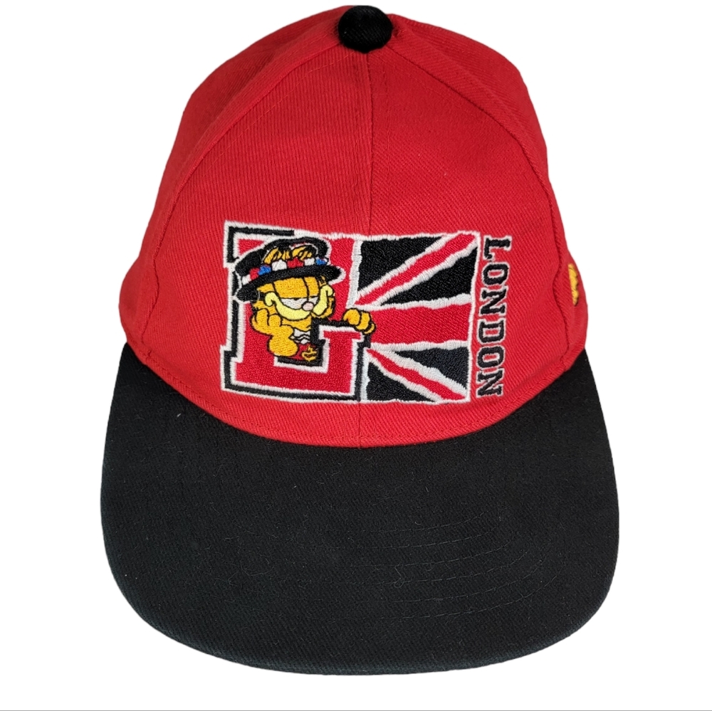 London England Garfield Embroidered Vintage Hat Collectible Baseball Cap OS